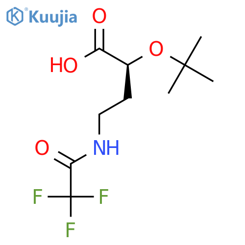 (2S)-2-(tert-butoxy)-4-(2,2,2-trifluoroacetamido)butanoic acid structure