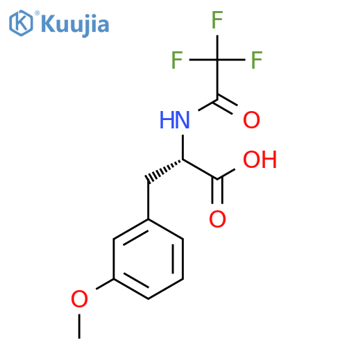 (2S)-3-(3-methoxyphenyl)-2-(2,2,2-trifluoroacetamido)propanoic acid structure