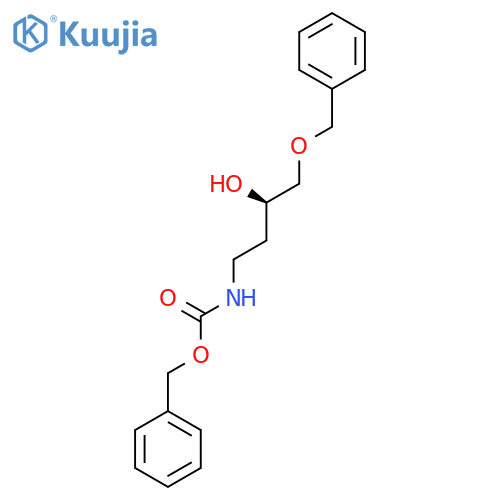 benzyl N-[(3R)-4-(benzyloxy)-3-hydroxybutyl]carbamate structure