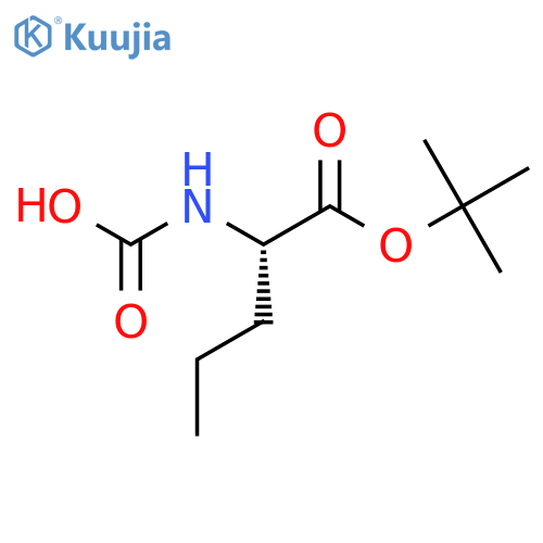 (2S)-1-(tert-butoxy)-1-oxopentan-2-ylcarbamic acid structure