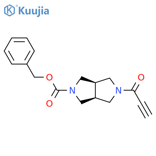 benzyl (3aR,6aS)-5-(prop-2-ynoyl)-octahydropyrrolo[3,4-c]pyrrole-2-carboxylate structure