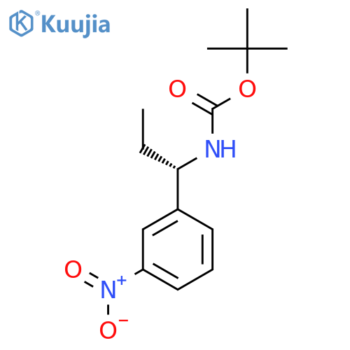 tert-butyl N-[(1S)-1-(3-nitrophenyl)propyl]carbamate structure