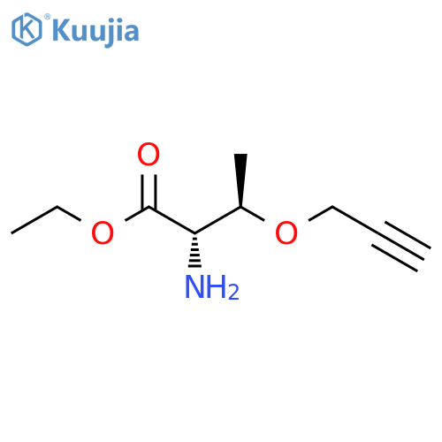 ethyl (2S,3R)-2-amino-3-(prop-2-yn-1-yloxy)butanoate structure