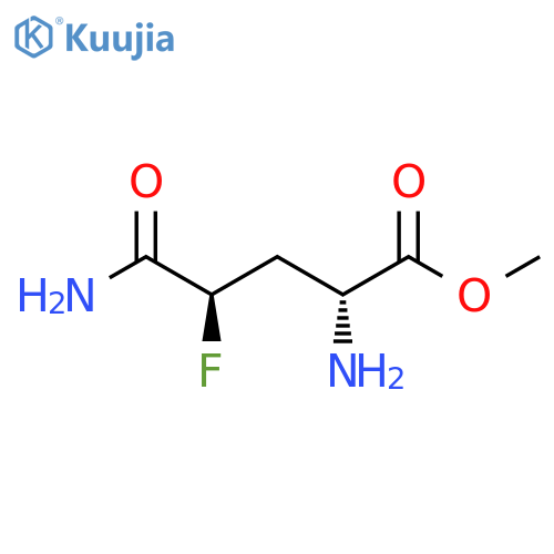 methyl (2R,4R)-2-amino-4-carbamoyl-4-fluorobutanoate structure