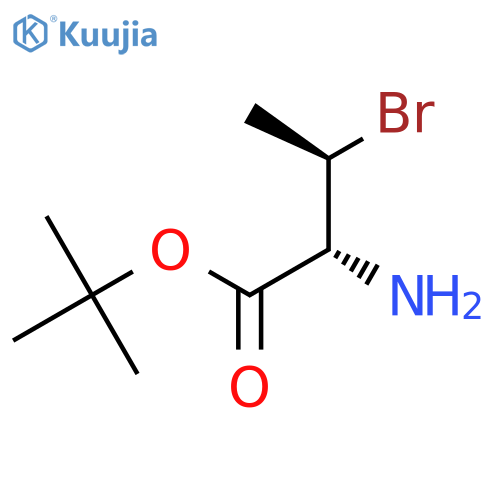 tert-butyl (2R,3R)-2-amino-3-bromobutanoate structure