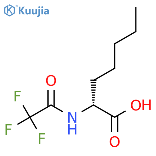 (2R)-2-(2,2,2-trifluoroacetamido)heptanoic acid structure