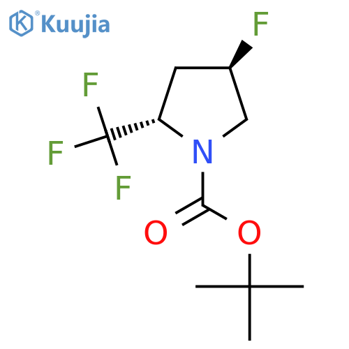tert-butyl (2S,4R)-4-fluoro-2-(trifluoromethyl)pyrrolidine-1-carboxylate structure
