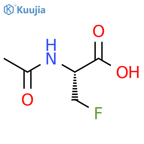 (2R)-2-acetamido-3-fluoropropanoic acid structure
