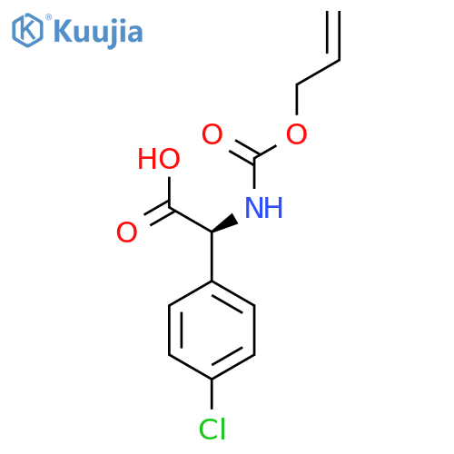 (2S)-2-(4-chlorophenyl)-2-{(prop-2-en-1-yloxy)carbonylamino}acetic acid structure