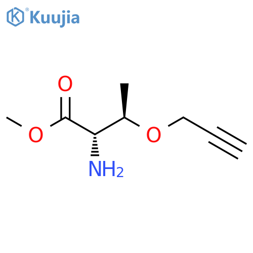 methyl (2S,3R)-2-amino-3-(prop-2-yn-1-yloxy)butanoate structure