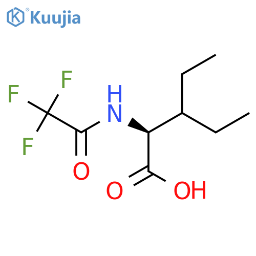 (2S)-3-ethyl-2-(2,2,2-trifluoroacetamido)pentanoic acid structure