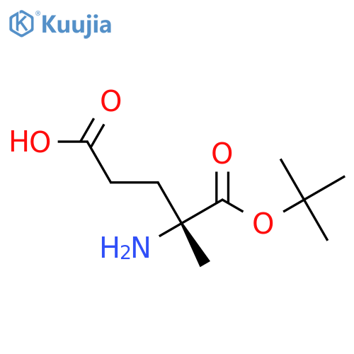 (4R)-4-amino-5-(tert-butoxy)-4-methyl-5-oxopentanoic acid structure