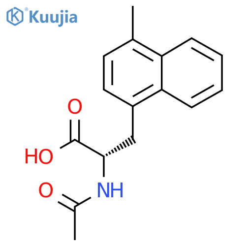 (2S)-2-acetamido-3-(4-methylnaphthalen-1-yl)propanoic acid structure
