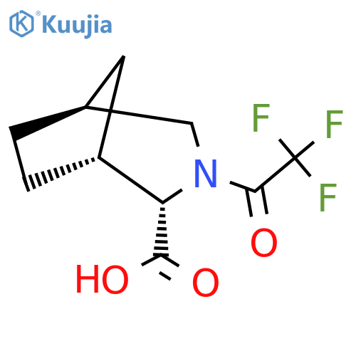 rac-(1R,2S,5S)-3-(2,2,2-trifluoroacetyl)-3-azabicyclo3.2.1octane-2-carboxylic acid structure