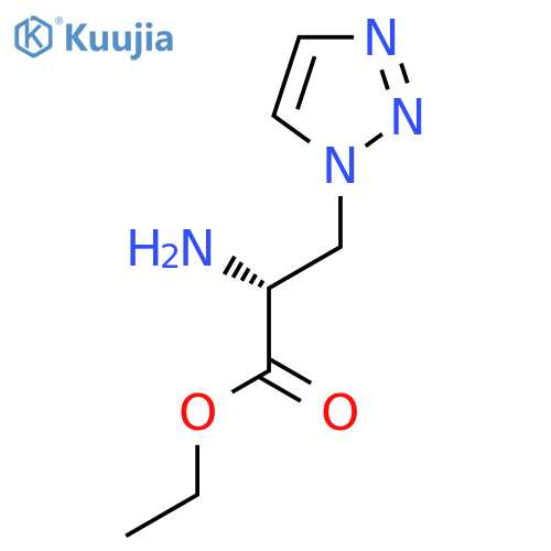 ethyl (2R)-2-amino-3-(1H-1,2,3-triazol-1-yl)propanoate structure