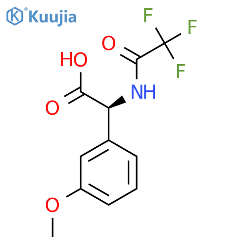(2S)-2-(3-methoxyphenyl)-2-(2,2,2-trifluoroacetamido)acetic acid structure