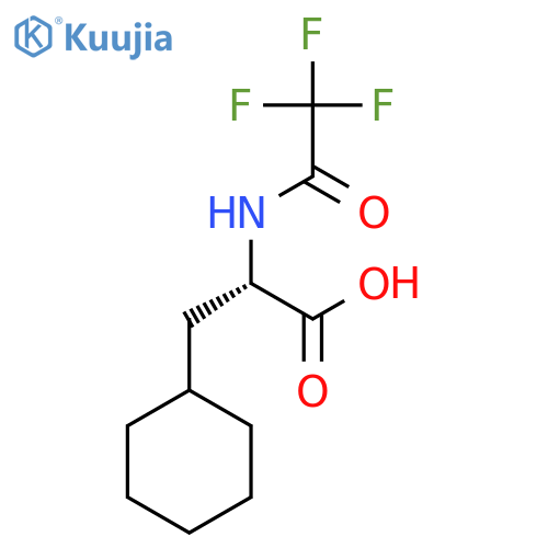 (2S)-3-cyclohexyl-2-(trifluoroacetamido)propanoic acid structure