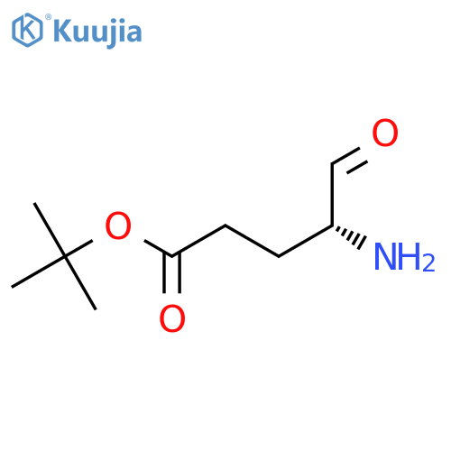 tert-butyl (4R)-4-amino-5-oxopentanoate structure