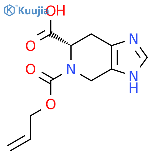 (6S)-5-(prop-2-en-1-yloxy)carbonyl-1H,4H,5H,6H,7H-imidazo4,5-cpyridine-6-carboxylic acid structure