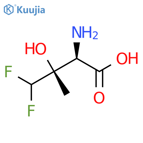 rac-(2R,3R)-2-amino-4,4-difluoro-3-hydroxy-3-methylbutanoic acid structure