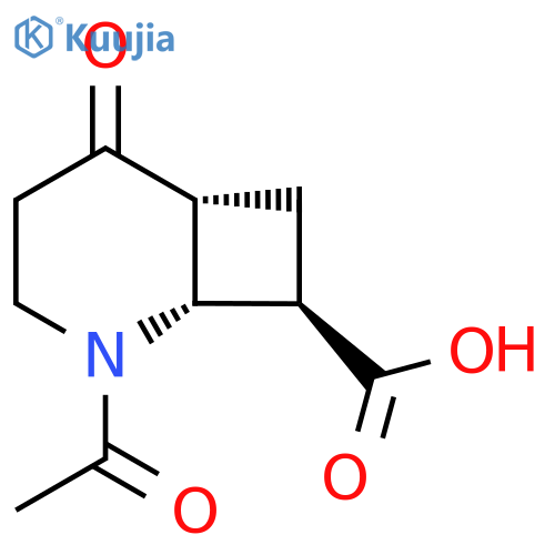 rac-(1R,6R,8R)-2-acetyl-5-oxo-2-azabicyclo4.2.0octane-8-carboxylic acid structure