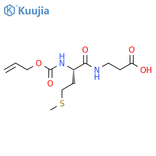 3-(2S)-4-(methylsulfanyl)-2-{(prop-2-en-1-yloxy)carbonylamino}butanamidopropanoic acid structure