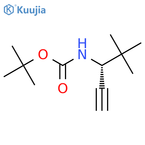 tert-butyl N-(3R)-4,4-dimethylpent-1-yn-3-ylcarbamate structure
