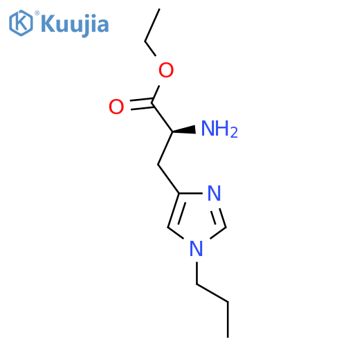 ethyl (2S)-2-amino-3-(1-propyl-1H-imidazol-4-yl)propanoate structure
