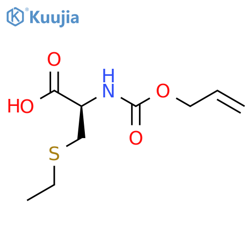 (2R)-3-(ethylsulfanyl)-2-{[(prop-2-en-1-yloxy)carbonyl]amino}propanoic acid structure