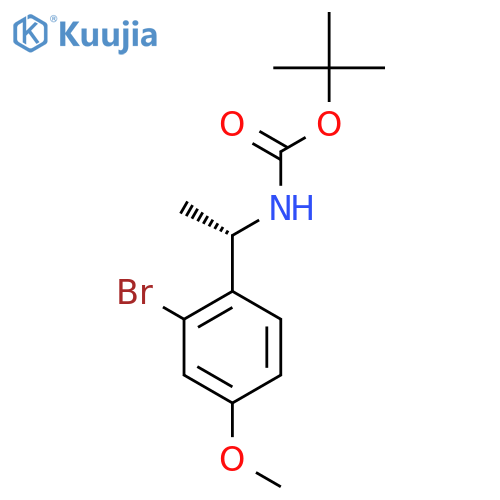 tert-butyl N-(1S)-1-(2-bromo-4-methoxyphenyl)ethylcarbamate structure