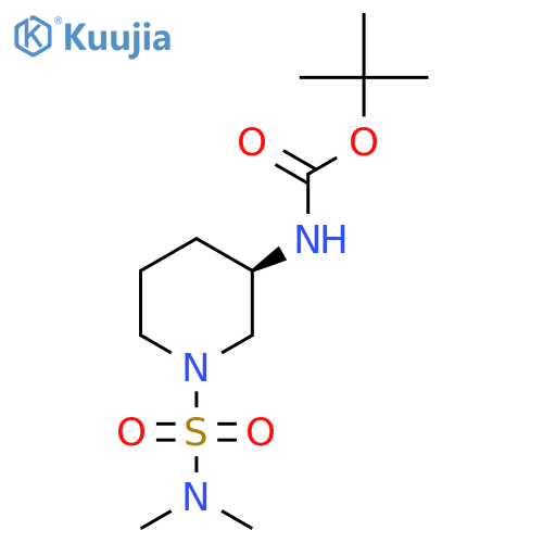 tert-butyl N-(3R)-1-(dimethylsulfamoyl)piperidin-3-ylcarbamate structure