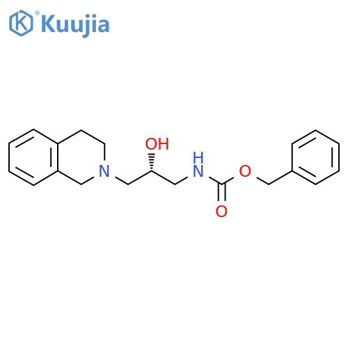benzyl N-(2R)-2-hydroxy-3-(1,2,3,4-tetrahydroisoquinolin-2-yl)propylcarbamate structure