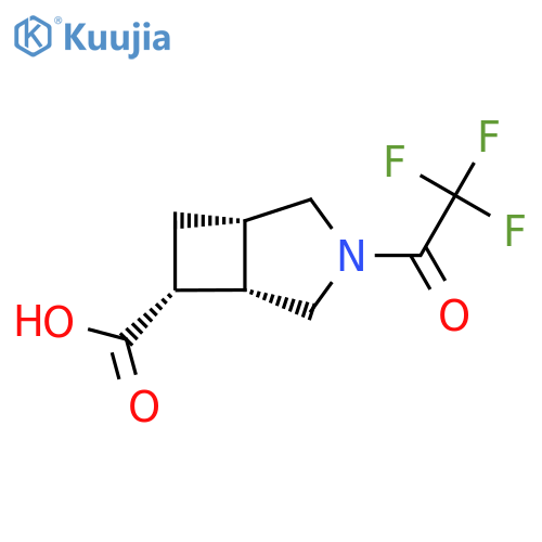 rac-(1R,5R,6S)-3-(trifluoroacetyl)-3-azabicyclo3.2.0heptane-6-carboxylic acid structure