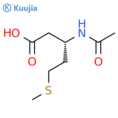 (3S)-3-acetamido-5-(methylsulfanyl)pentanoic acid structure