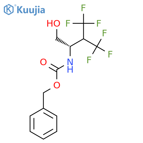 benzyl N-(2S)-4,4,4-trifluoro-1-hydroxy-3-(trifluoromethyl)butan-2-ylcarbamate structure