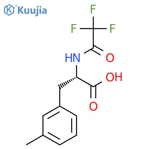 (2S)-3-(3-methylphenyl)-2-(2,2,2-trifluoroacetamido)propanoic acid structure