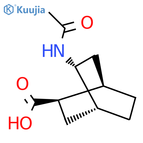 rac-(1R,2R,4R,5R)-5-acetamidobicyclo[2.2.2]octane-2-carboxylic acid structure