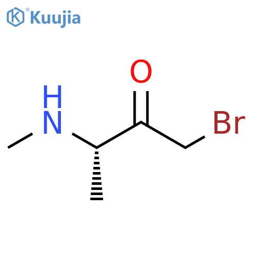 (3S)-1-bromo-3-(methylamino)butan-2-one structure