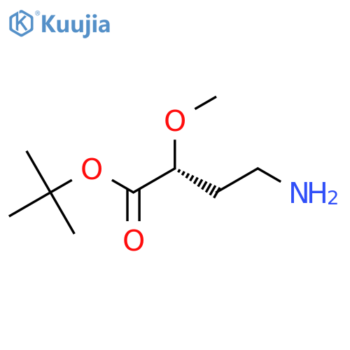tert-butyl (2R)-4-amino-2-methoxybutanoate structure