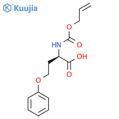 (2R)-4-phenoxy-2-{[(prop-2-en-1-yloxy)carbonyl]amino}butanoic acid structure