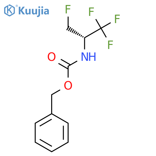 benzyl N-(2R)-1,1,1,3-tetrafluoropropan-2-ylcarbamate structure