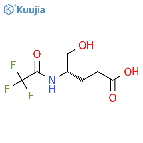 (4S)-5-hydroxy-4-(2,2,2-trifluoroacetamido)pentanoic acid structure