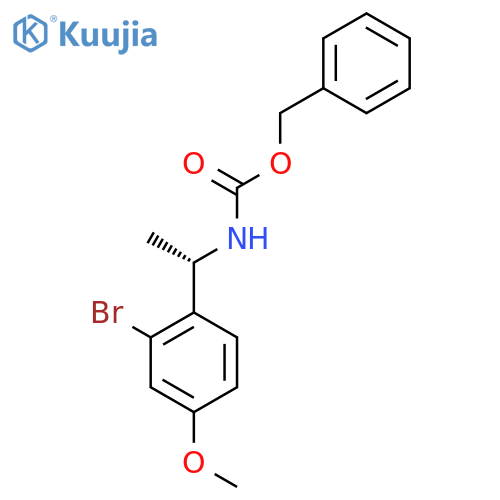 benzyl N-(1S)-1-(2-bromo-4-methoxyphenyl)ethylcarbamate structure