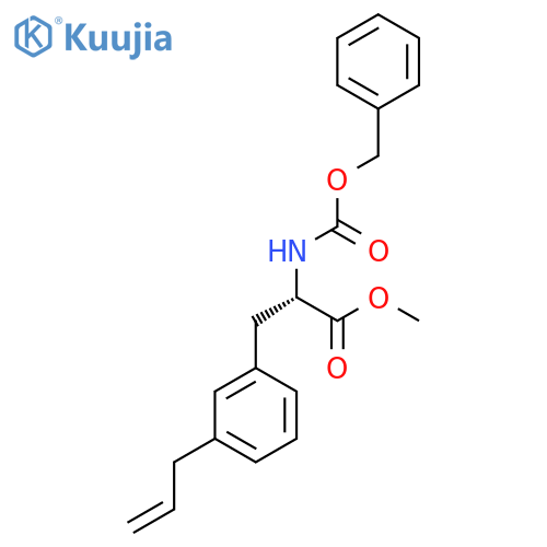 methyl (2S)-2-{(benzyloxy)carbonylamino}-3-3-(prop-2-en-1-yl)phenylpropanoate structure