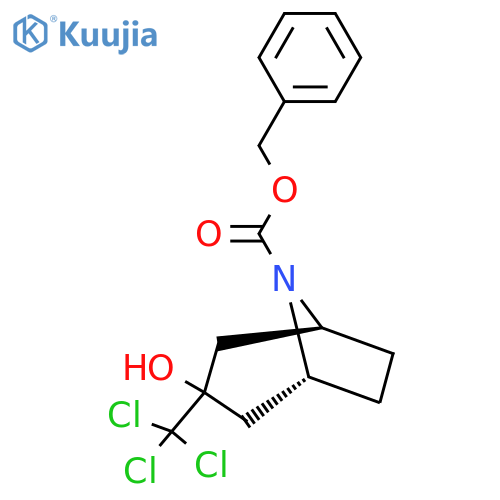 benzyl (1R,3S,5S)-3-hydroxy-3-(trichloromethyl)-8-azabicyclo3.2.1octane-8-carboxylate structure