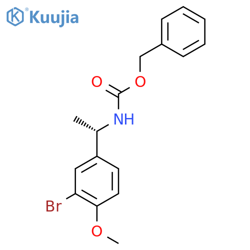 benzyl N-(1S)-1-(3-bromo-4-methoxyphenyl)ethylcarbamate structure