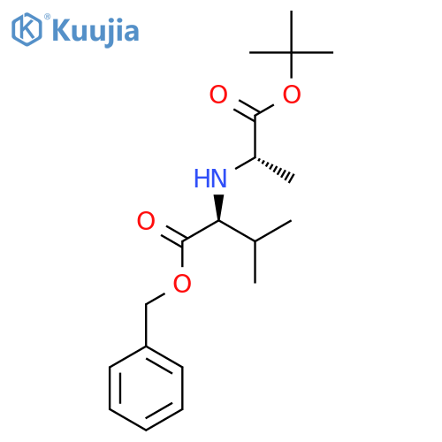 benzyl (2S)-2-{(2S)-1-(tert-butoxy)-1-oxopropan-2-ylamino}-3-methylbutanoate structure
