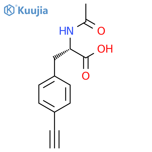(2S)-2-acetamido-3-(4-ethynylphenyl)propanoic acid structure