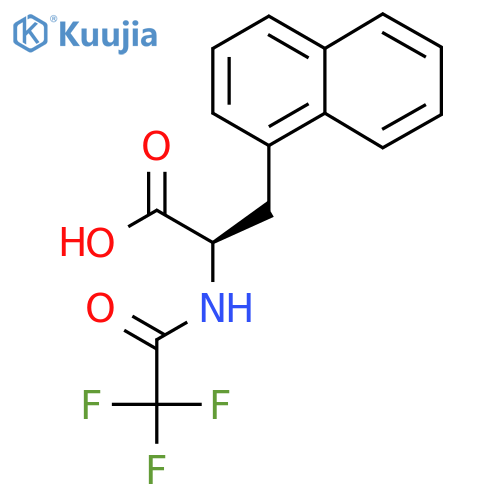 (2R)-3-(naphthalen-1-yl)-2-(2,2,2-trifluoroacetamido)propanoic acid structure