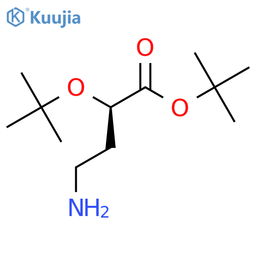 tert-butyl (2R)-4-amino-2-(tert-butoxy)butanoate structure